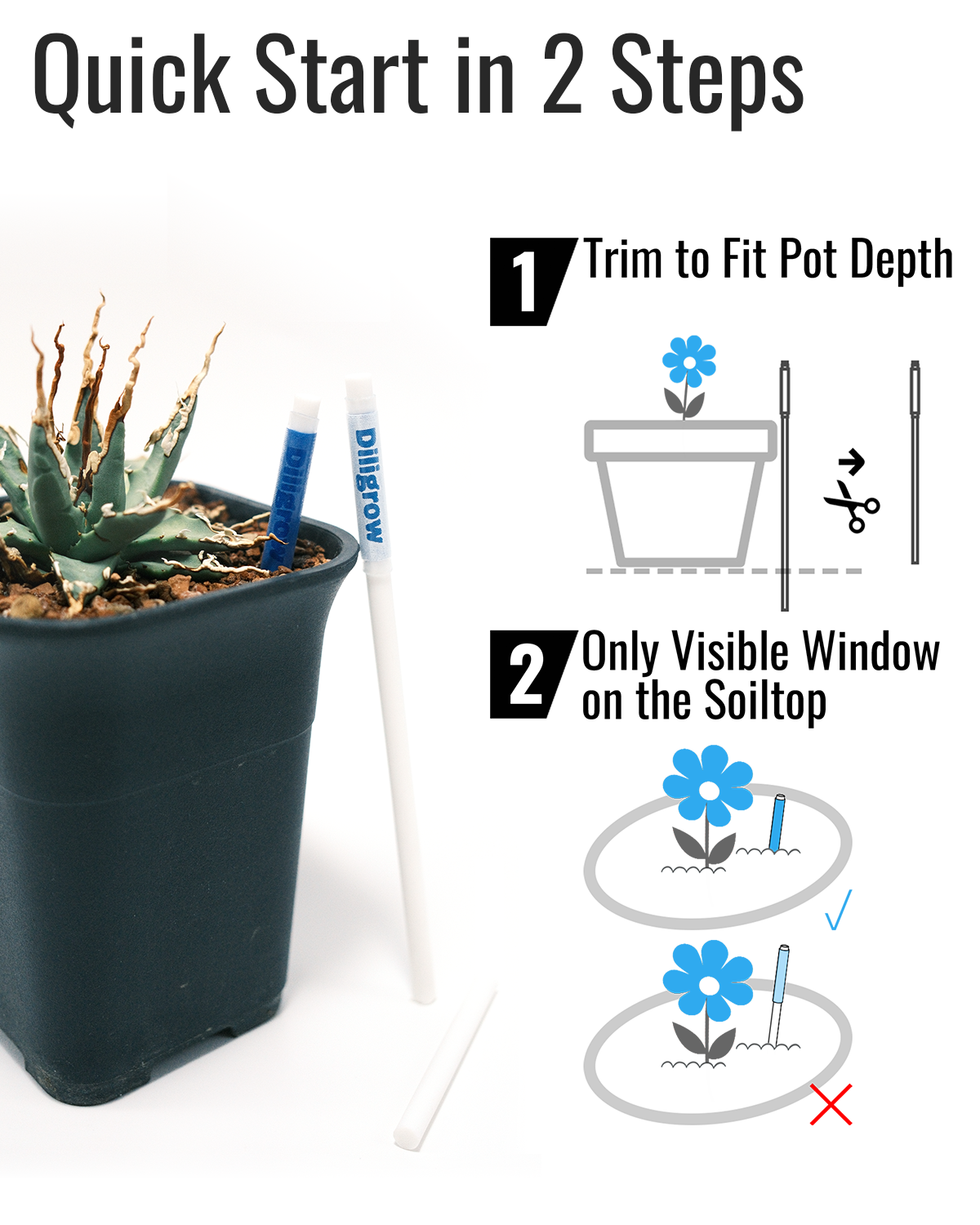 Aquameter – Gen 2 Soil Moisture Meter for Plants & Gardens