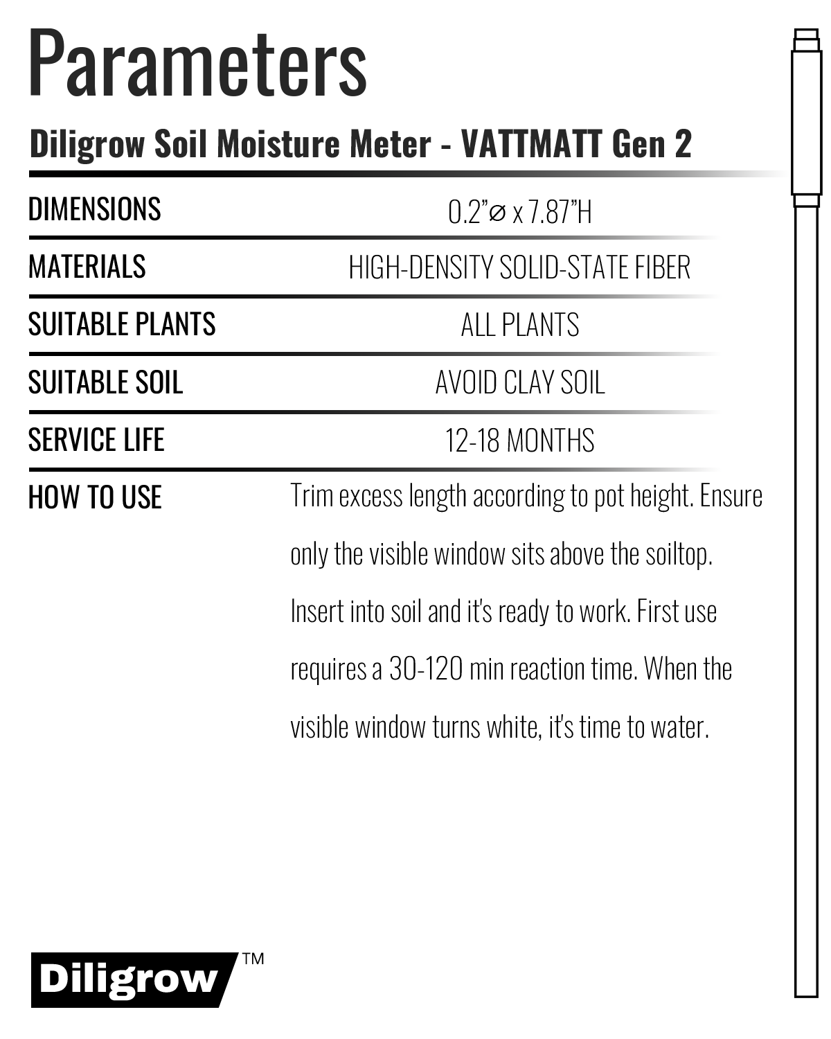 Aquameter – Gen 2 Soil Moisture Meter for Plants & Gardens